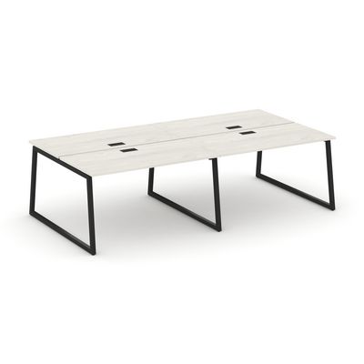 Style Project Fusion SN-4T1.DRS-052 (Дуб наварра/Черный) Рабочая станция двухсторонняя