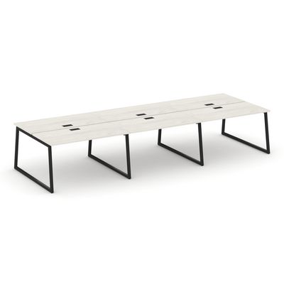 Style Project Fusion SN-4T1.DRS-064 (Дуб наварра/Черный) Рабочая станция двухсторонняя