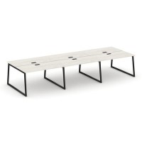 Style Project Fusion SN-4T1.DRS-074 (Дуб наварра/Черный) Рабочая станция двухсторонняя