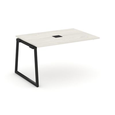 Style Project Fusion SN-4T1.NSPRG-003 (Дуб наварра/Черный) Проходной наборный элемент переговорного стола