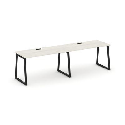 Style Project Fusion SN-4T1.ORS-001 (Дуб наварра/Черный) Рабочая станция односторонняя