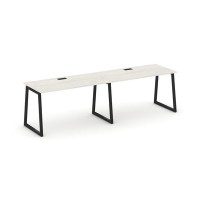 Style Project Fusion SN-4T1.ORS-021 (Дуб наварра/Черный) Рабочая станция односторонняя