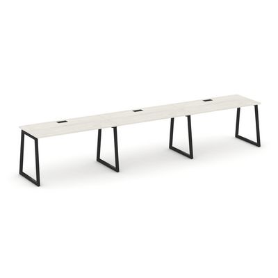 Style Project Fusion SN-4T1.ORS-031 (Дуб наварра/Черный) Рабочая станция односторонняя