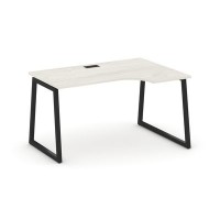 Style Project Fusion SN-4T1.SPA-012(R) (Дуб наварра/Черный) Стол рабочий эргономичный
