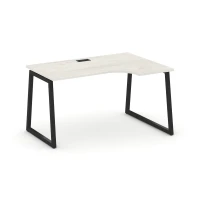 SN-4T1.SPA-021(R) (Дуб наварра/Черный) Стол рабочий эргономичный