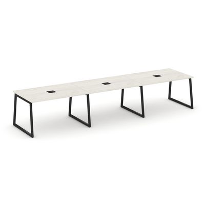 Style Project Fusion SN-4T1.SPRG-024 (Дуб наварра/Черный) Стол переговорный