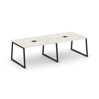 Style Project Fusion SN-4T1.SPRG-043 (Дуб наварра/Черный) Стол переговорный