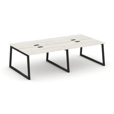 Style Project Fusion SN-5T1.DRS-042 (Дуб наварра/Черный) Рабочая станция двухсторонняя