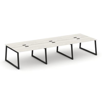 Style Project Fusion SN-5T1.DRS-082 (Дуб наварра/Черный) Рабочая станция двухсторонняя