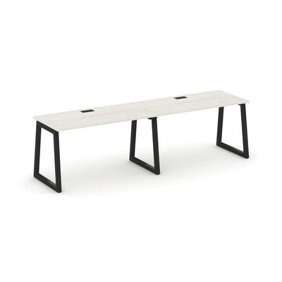 Style Project Fusion SN-5T1.ORS-002 (Дуб наварра/Черный) Рабочая станция односторонняя