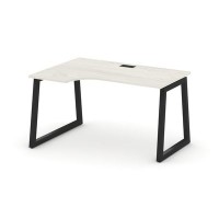 Style Project Fusion SN-5T1.SPA-002(L) (Дуб наварра/Черный) Стол рабочий эргономичный