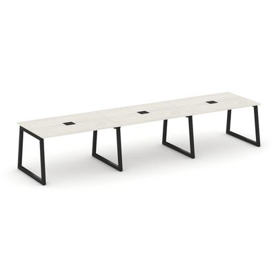 Style Project Fusion SN-5T1.SPRG-023 (Дуб наварра/Черный) Стол переговорный