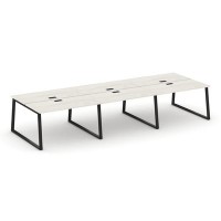 Style Project Fusion SN-6T1.DRS-061 (Дуб наварра/Черный) Рабочая станция двухсторонняя