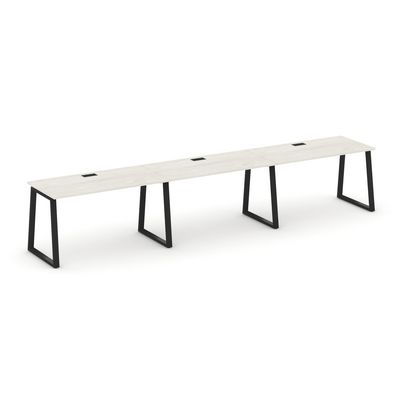 Style Project Fusion SN-6T1.ORS-052 (Дуб наварра/Черный) Рабочая станция односторонняя