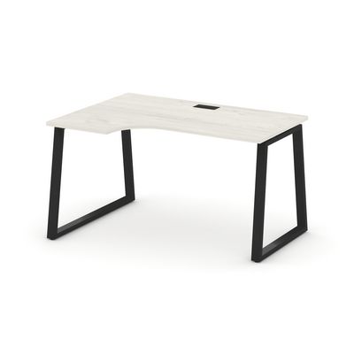 Style Project Fusion SN-6T1.SPA-002(L) (Дуб наварра/Черный) Стол рабочий эргономичный