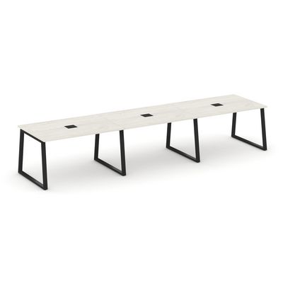 Style Project Fusion SN-6T1.SPRG-021 (Дуб наварра/Черный) Стол переговорный