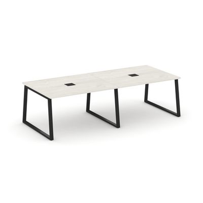Style Project Fusion SN-6T1.SPRG-042 (Дуб наварра/Черный) Стол переговорный