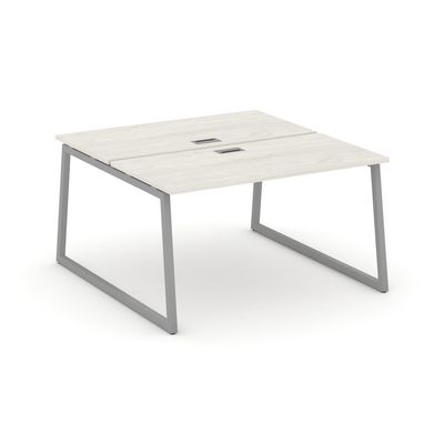 Style Project Fusion SN-4T1.DRS-024 (Дуб наварра/Серый) Рабочая станция двухсторонняя