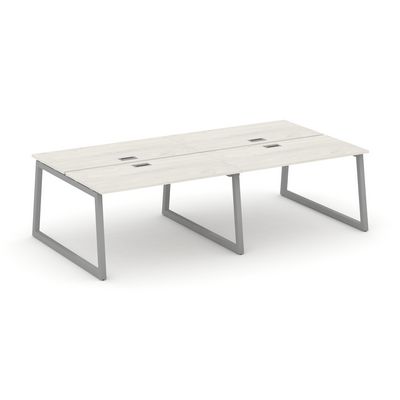 Style Project Fusion SN-5T1.DRS-033 (Дуб наварра/Серый) Рабочая станция двухсторонняя