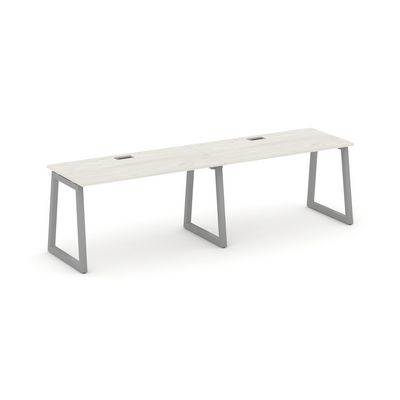 Style Project Fusion SN-5T1.ORS-022 (Дуб наварра/Серый) Рабочая станция односторонняя