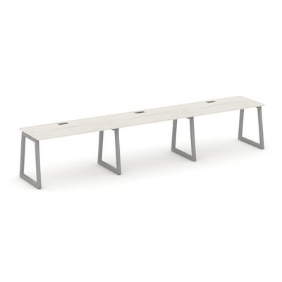 Style Project Fusion SN-5T1.ORS-044 (Дуб наварра/Серый) Рабочая станция односторонняя