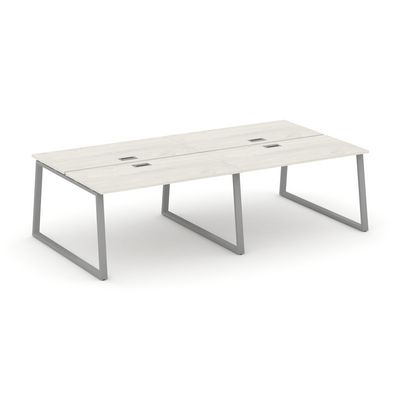 Style Project Fusion SN-6T1.DRS-041 (Дуб наварра/Серый) Рабочая станция двухсторонняя