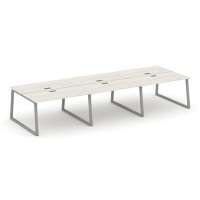 Style Project Fusion SN-6T1.DRS-063 (Дуб наварра/Серый) Рабочая станция двухсторонняя