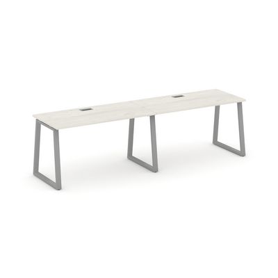 Style Project Fusion SN-6T1.ORS-021 (Дуб наварра/Серый) Рабочая станция односторонняя