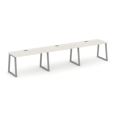 Style Project Fusion SN-6T1.ORS-032 (Дуб наварра/Серый) Рабочая станция односторонняя