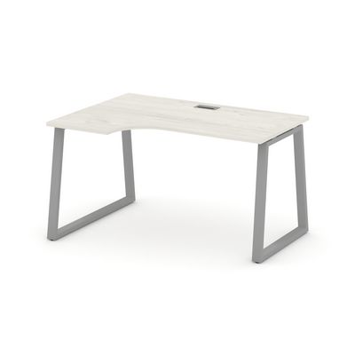 Style Project Fusion SN-6T1.SPA-022(L) (Дуб наварра/Серый) Стол рабочий эргономичный