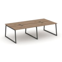 Style Project Fusion SN-4T1.DRS-031 (Дуб табак/Антрацит) Рабочая станция двухсторонняя