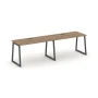 SN-4T1.ORS-004 Рабочая линейная станция, цвет ЛДСП дуб табак, антрацит металл