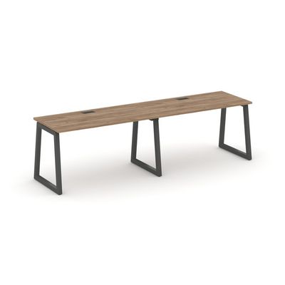 Style Project Fusion SN-5T1.ORS-011 (Дуб табак/Антрацит) Рабочая станция односторонняя