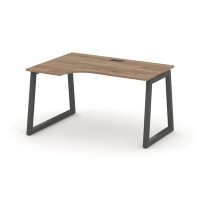 Style Project Fusion SN-5T1.SPA-022(L) (Дуб табак/Антрацит) Стол рабочий эргономичный