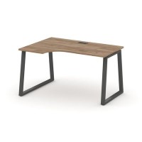 Style Project Fusion SN-6T1.SPA-011(L) (Дуб табак/Антрацит) Стол рабочий эргономичный