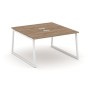 Style Project Fusion SN-4T1.DRS-001 (Дуб табак/Белый) Рабочая станция двухсторонняя