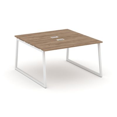 Style Project Fusion SN-4T1.DRS-013 (Дуб табак/Белый) Рабочая станция двухсторонняя