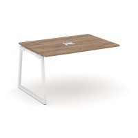 Style Project Fusion SN-4T1.NSPRG-002 (Дуб табак/Белый) Проходной наборный элемент переговорного стола