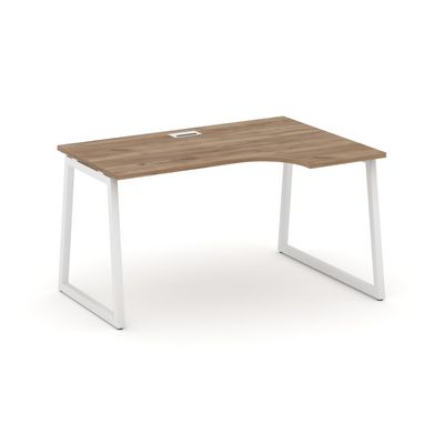 Style Project Fusion SN-4T1.SPA-002(R) (Дуб табак/Белый) Стол рабочий эргономичный