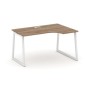 Style Project Fusion SN-4T1.SPA-011(R) (Дуб табак/Белый) Стол рабочий эргономичный