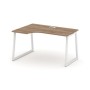 Style Project Fusion SN-4T1.SPA-022(L) (Дуб табак/Белый) Стол рабочий эргономичный