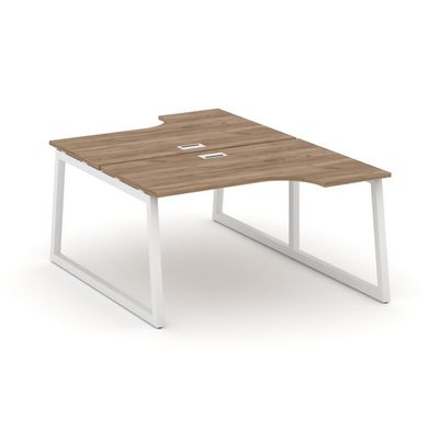 Style Project Fusion SN-5T1.DRPA-012 (Дуб табак/Белый) Рабочая станция эргономичная