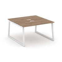 Style Project Fusion SN-5T1.DRS-021 (Дуб табак/Белый) Рабочая станция двухсторонняя