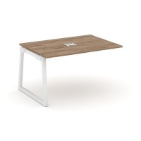 Style Project Fusion SN-5T1.NSPRG-004 (Дуб табак/Белый) Проходной наборный элемент переговорного стола