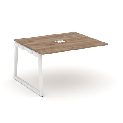 Style Project Fusion SN-5T1.NSPRG-033 (Дуб табак/Белый) Проходной наборный элемент переговорного стола