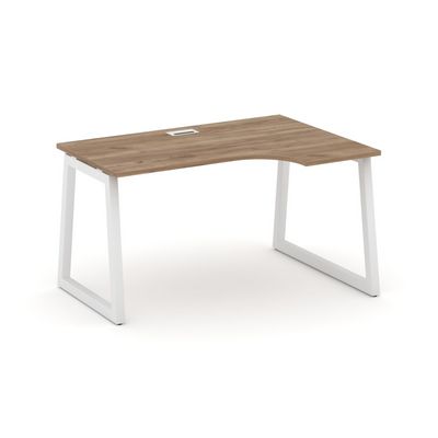 Style Project Fusion SN-5T1.SPA-002(R) (Дуб табак/Белый) Стол рабочий эргономичный