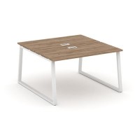 Style Project Fusion SN-6T1.DRS-004 (Дуб табак/Белый) Рабочая станция двухсторонняя