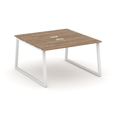 Style Project Fusion SN-6T1.DRS-011 (Дуб табак/Белый) Рабочая станция двухсторонняя