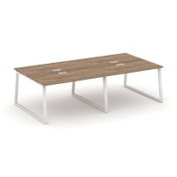 Style Project Fusion SN-6T1.DRS-041 (Дуб табак/Белый) Рабочая станция двухсторонняя