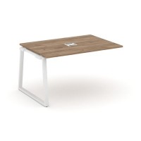 Style Project Fusion SN-6T1.NSPRG-002 (Дуб табак/Белый) Проходной наборный элемент переговорного стола